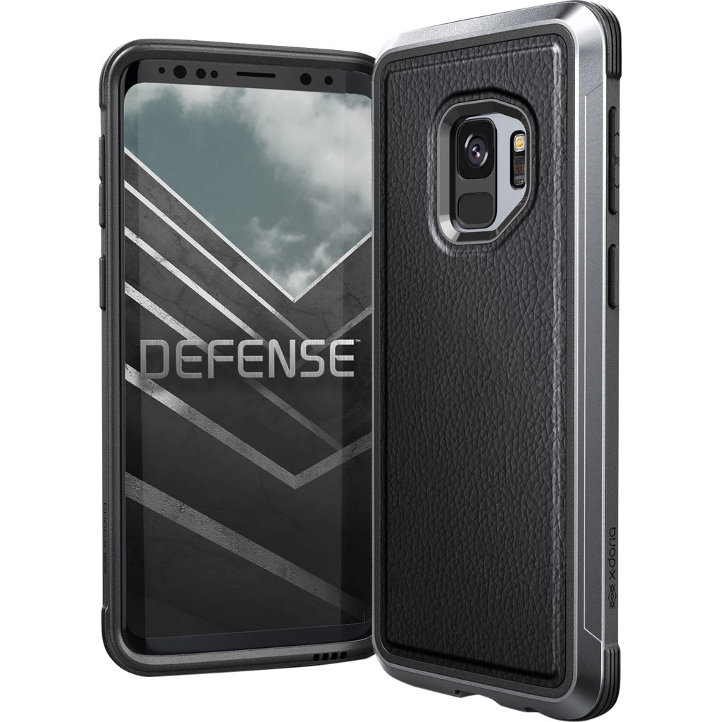 X-Doria Defense Lux Leder Samsung Galaxy S9 Coque arrière Noir
