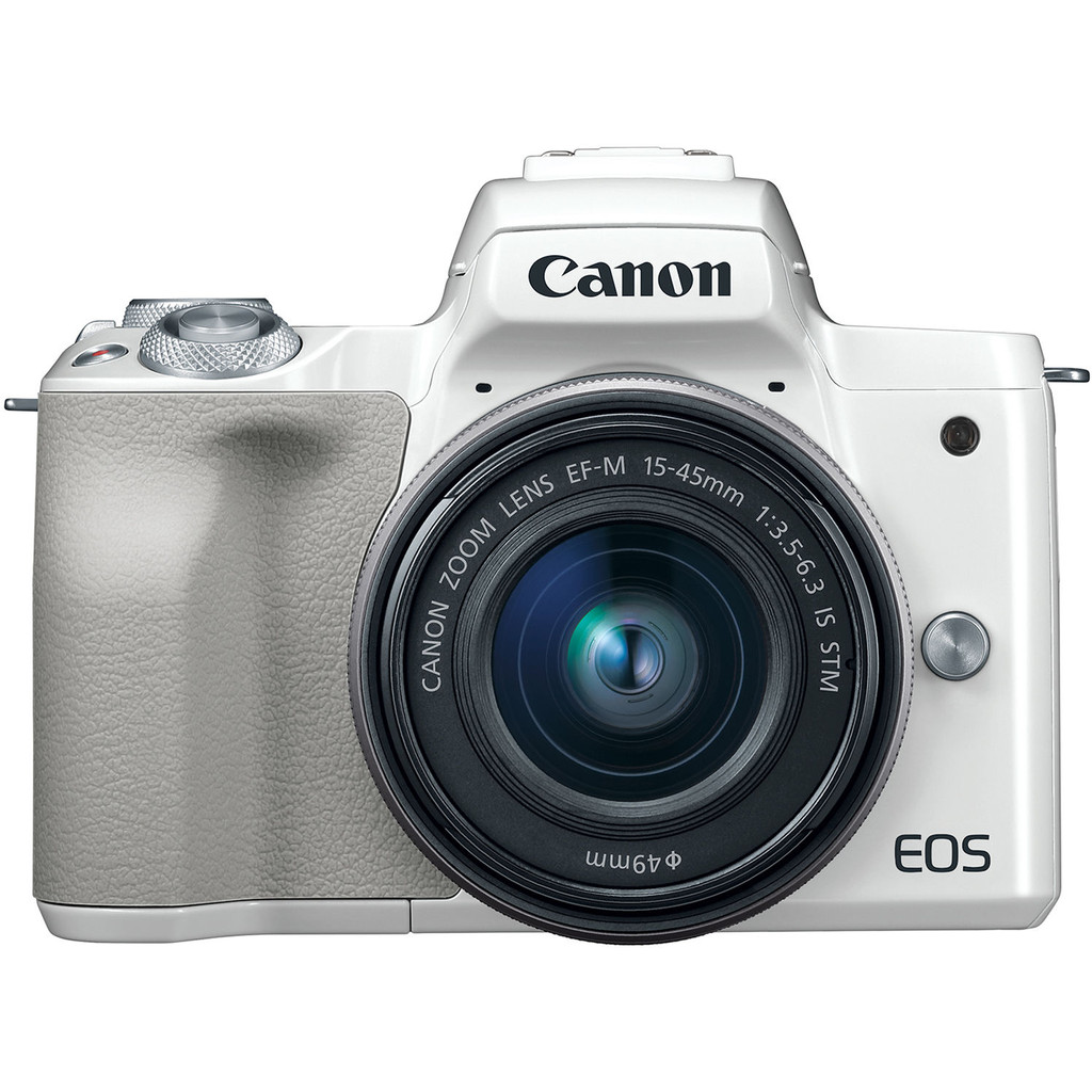 Canon EOS M50 Boîtier Blanc + 15-45 mm IS STM
