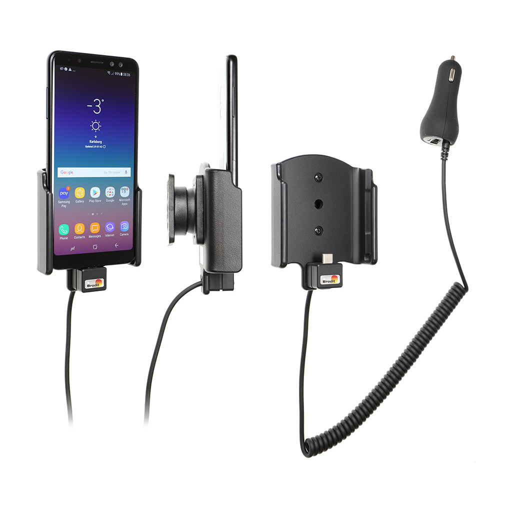 Brodit Support Samsung Galaxy A8 (2018) avec chargeur