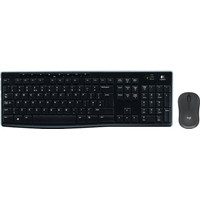 Logitech K270 Wireless Keyboard AZERTY + Logitech M240 Silent Wireless Mouse Black