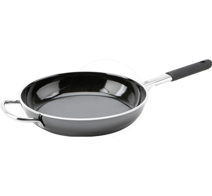 Fackelmann Soft Sartén 28 cm, Aluminio Forjado, Revestimiento Cerámico Greblon Libre de PFA, Apta para Inducción, Vitro, Gas y Horno, Mango Soft Touch Resistente al Calor, 1 ud