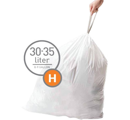Brabantia Distributeur de sacs poubelle 23 -30L - Taille G, 40 sacs de  23-30L - Taille G