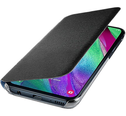 beet voorzetsel Maakte zich klaar Samsung Galaxy A40 Wallet Cover Book Case Zwart - Coolblue - Voor 23.59u,  morgen in huis