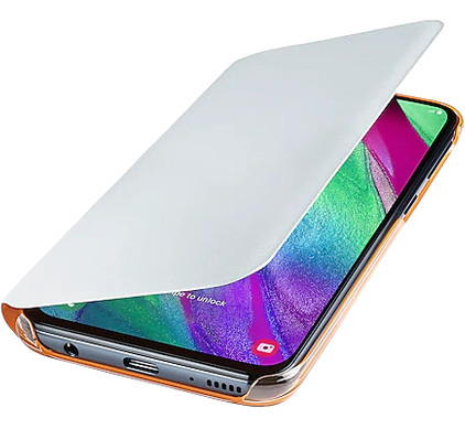 hoofdstad Corroderen Pittig Samsung Galaxy A40 Wallet Cover Book Case Wit - Coolblue - Voor 23.59u,  morgen in huis