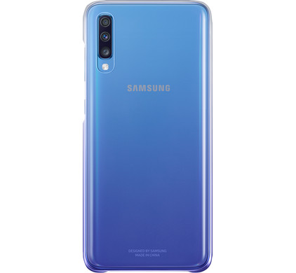 cijfer Graveren Razernij Samsung Galaxy A70 Gradation Back Cover Paars/Transparant - Coolblue - Voor  23.59u, morgen in huis