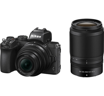 Nikon Z50 + 16-50mm f/3.5-6.3 VR + 50-250mm f/4.5-6.3 VR