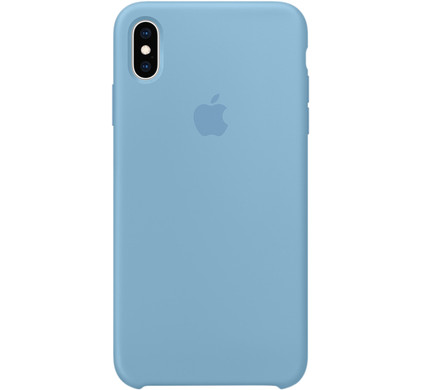 Glad Zeeanemoon Aan Apple iPhone Xs Max Silicone Case Korenbloemblauw - Coolblue - Voor 23.59u,  morgen in huis
