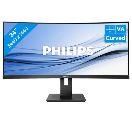 Philips LCD UltraWide incurvé avec USB-C (346B1C/00) - Dustin Belgique