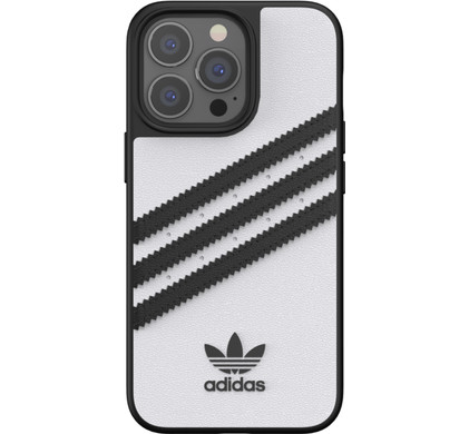 Adidas Apple Iphone 13 Pro Back Cover Leather White Black Coolblue Before 23 59 Delivered Tomorrow