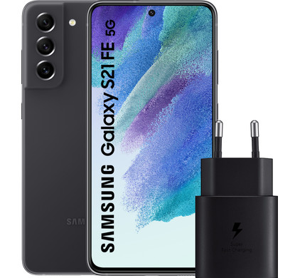 Samsung Galaxy S21 FE 256GB Grijs 5G + Samsung Oplader 25W