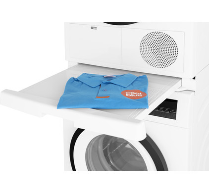 Pièce intermédiaire extensible pour lave-linge/sèche-linge