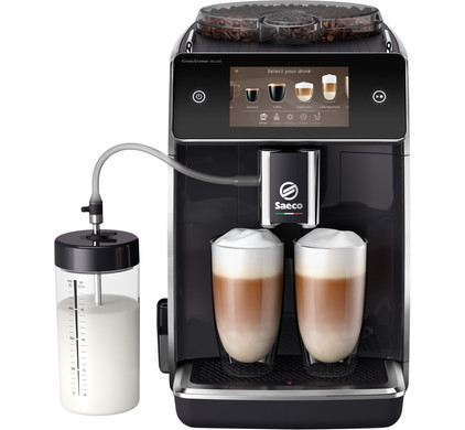 cappuccino maker for brewing espresso latte Saeco super-automatic espresso coffee machine with an adjustable grinder macchiato milk frother Xelsis SM7580/00 