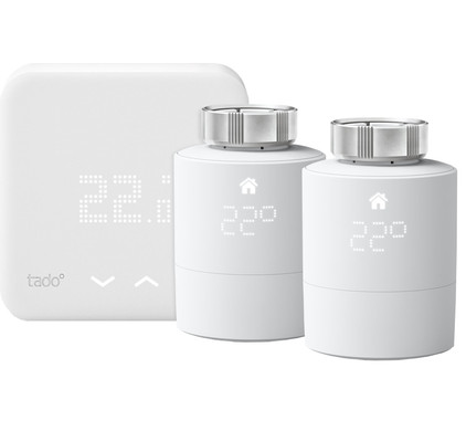 Tado Wireless Smart Thermostat V3+ Starter Package + 2 radiator knobs