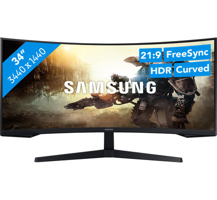 Monitor Curvo Gaming SAMSUNG LC34G55TWWRXEN (34'' - 1 ms - 144 Hz - WQHD)