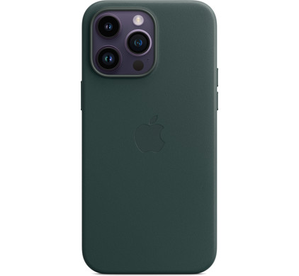 Porte cartes en cuir pour iPhone avec MagSafe - Vert foret - Apple