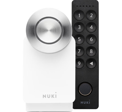 Nuki Smart Lock 3.0 Pro (White) + Nuki Keypad 2.0