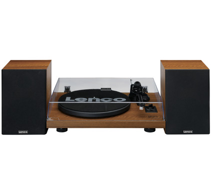 Lenco - Platine vinyle avec deux haut-parleurs externes LS-300WD