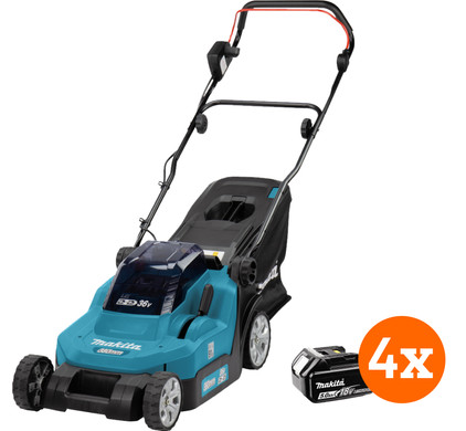 Makita DLM382CM2 incl. 5,0 Ah accu (4x)