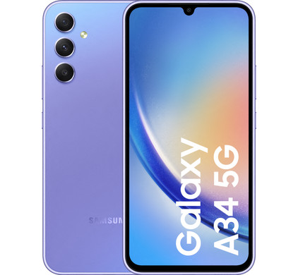 Samsung Galaxy A34 - Réseaux 5G - 128 Go - Argent