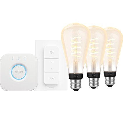 Philips Hue Filament White Ambiance Edison XL 3-Pack Starter Pack