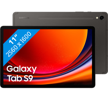 Samsung Galaxy Tab S9 11 inch 256 GB Wifi Zwart