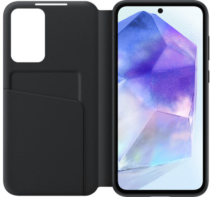 Samsung Galaxy A55 Smart View Book Case Zwart - Coolblue - Voor 23.59u ...