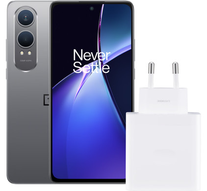 OnePlus Nord CE 4 Lite 256GB Grijs 5G + OnePlus SuperVOOC Oplader 80W