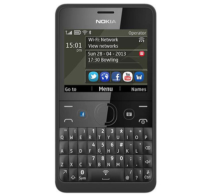 ongerustheid Afhankelijk vlam Nokia Asha 210 Azerty - Coolblue - Voor 23.59u, morgen in huis
