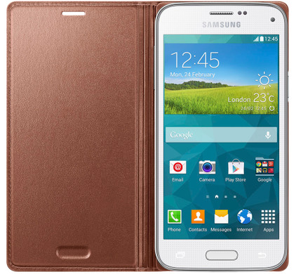 recorder Lol rekenmachine Samsung Galaxy S5 Mini Flip Cover Rose Gold - Coolblue - Voor 23.59u,  morgen in huis