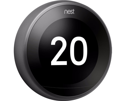 Google Nest Thermostat Noir