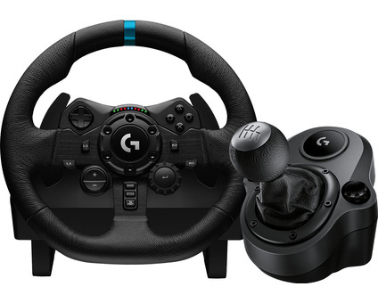 Logitech G923 Trueforce pour PlayStation et PC + Logitech Driving Force Shifter