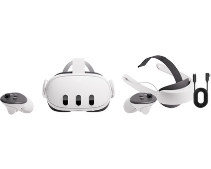Meta Quest 3 512GB + Link Cable + Elite Strap met batterij