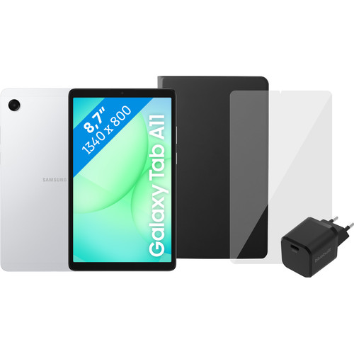 Samsung Galaxy Tab A11 8,7 inch 64GB Wifi Zilver + Compleet Accessoirepakket (tablet)
