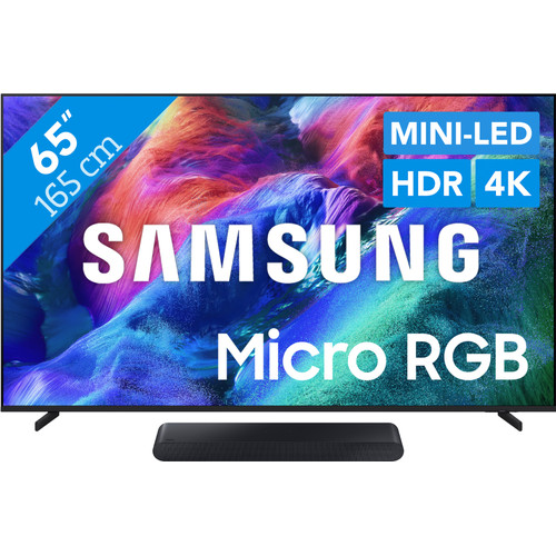 Samsung Micro RGB 65" R85H (2026) + Samsung HW-S60D Zwart (2024) (televisie)