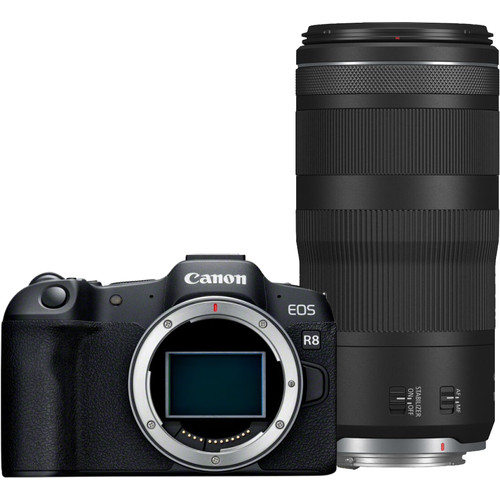 Canon EOS R8 + RF 100-400 f/5.6-8 IS USM (systeemcamera)