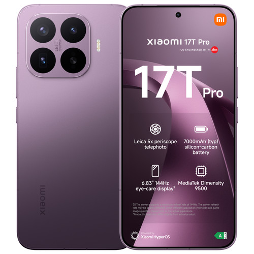 Xiaomi 17T Pro 256GB Paars 5G (mobiele telefoon)