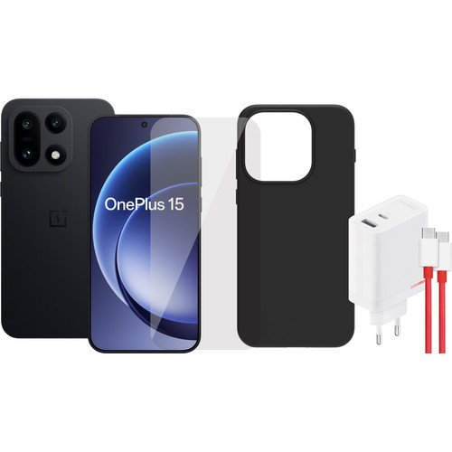 OnePlus 15 512GB Zwart 5G + Compleet Accessoirepakket (mobiele telefoon)