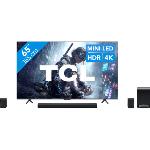 TCL QD Mini-led 65" T8D (2026) + TCL S65K (televisie)