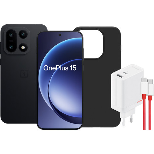 OnePlus 15 512GB Zwart 5G + Basis Accessoirepakket (mobiele telefoon)