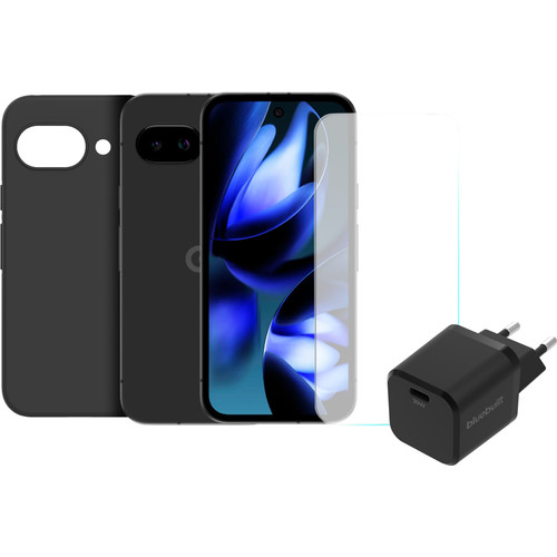 Google Pixel 9a 256GB Zwart 5G + Compleet Accessoirepakket (mobiele telefoon)