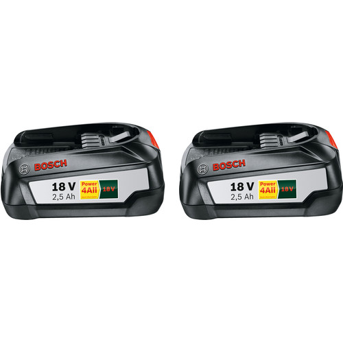 Bosch 18V 2,5 Ah Accu 2-pack (accu voor gereedschap)