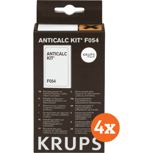 Krups Ontkalkingsset F054 4 stuks (ontkalker voor koffiezetapparaten)