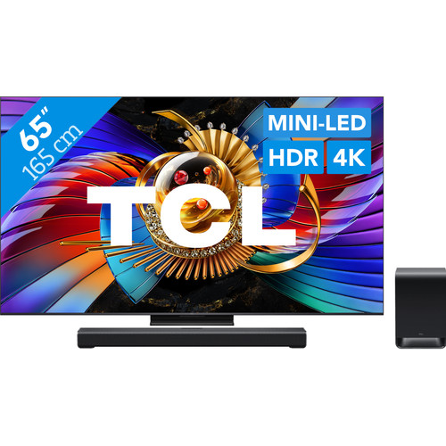TCL SQD Mini-led 65" 80L (2026) + TCL S60K (televisie)
