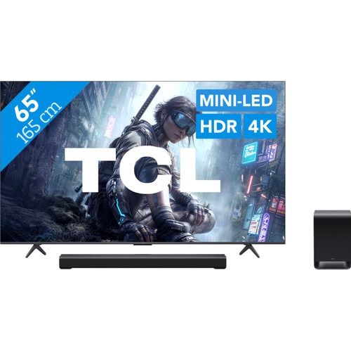 TCL QD Mini-led 65" T8D (2026) + TCL S60K (televisie)