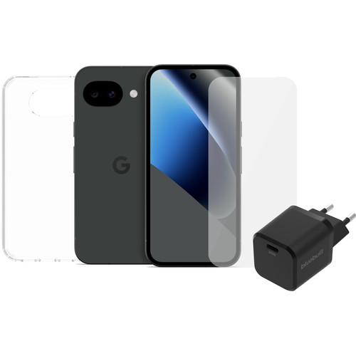 Google Pixel 10a 128GB Zwart 5G + Compleet Accessoirepakket (mobiele telefoon)