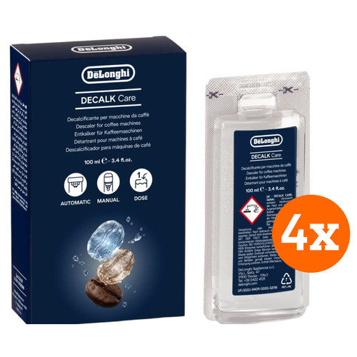 De'Longhi DeCalk Care Ontkalker 4 x 500 ml (ontkalker voor koffiezetapparaten)
