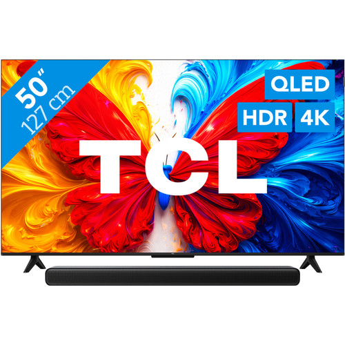 TCL 50" QLED S5L 4K (2026) + TCL S45H 2.0 Soundbar (televisie)