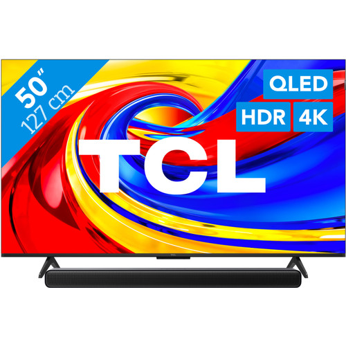 TCL 50" QLED P79L 4K (2026) + TCL S45H 2.0 Soundbar (televisie)
