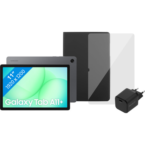 Samsung Galaxy Tab A11 Plus 11 inch 128GB Wifi Grijs + Compleet accessoirepakket (tablet)