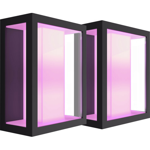 Philips Hue Impress muurlamp White and Color zwart breed duo pack (smart lamp)